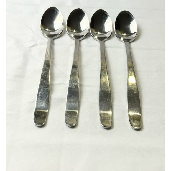 Cambridge 18/8 Stainless Steel Soup Spoons Set of 4 Modern Flatware Silverware - Picture 7 of 11